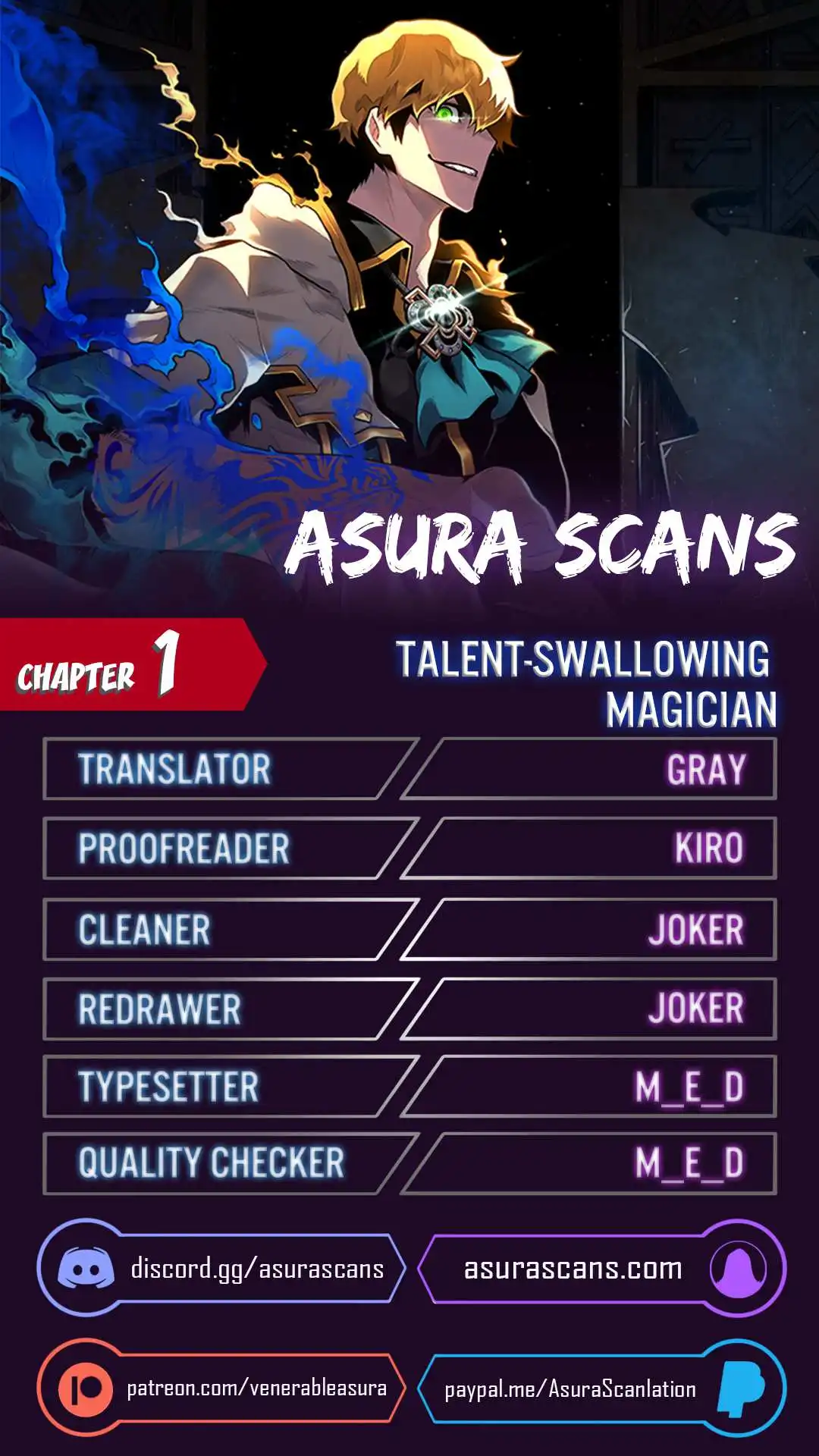 Talent-Swallowing Magician Chapter 1 1